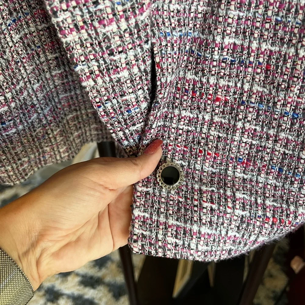 Bagatelle tweed cropped blazer-NWT - Picture 4 of 12